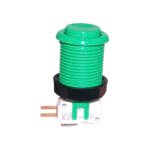 Pulsador verde con Microswitch Horizontal