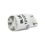 cluster LED azul, base de la cuña T3-1 / 4. 12VDC, Sustituye # 161 y # 194 Lámparas